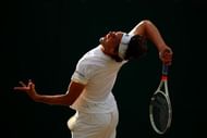 Dominic Thiem has a powerful kick serve